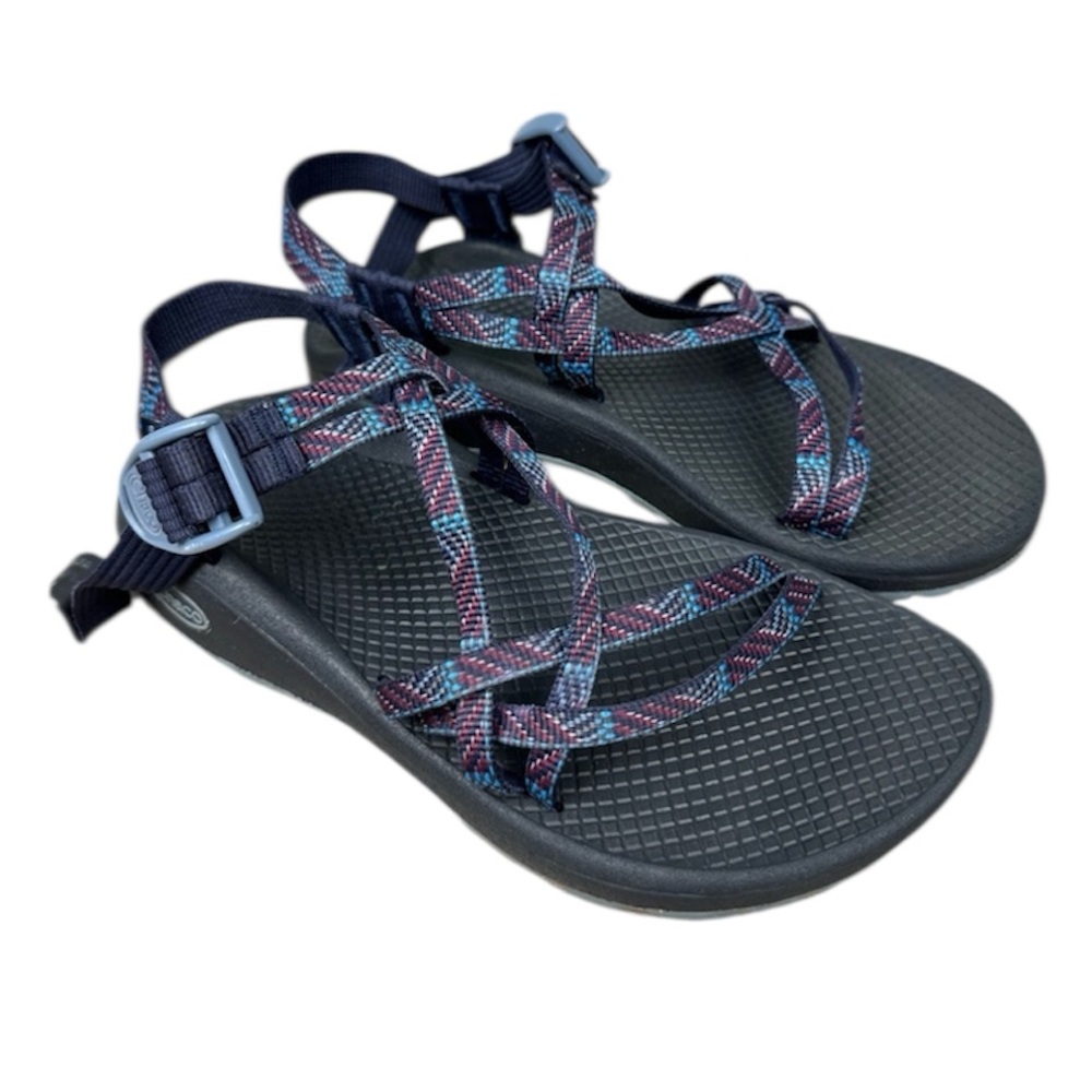 Chaco Women’s Cloud X Blue Purple Strap Sandals Size 5